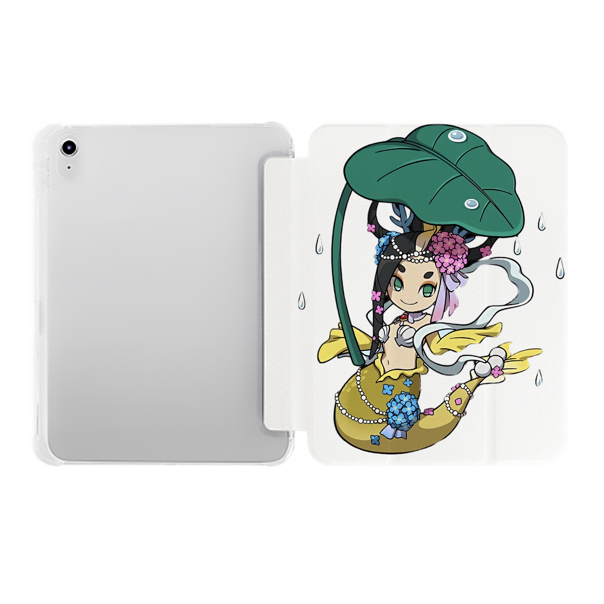 （画像用） 妖怪ウォッチ Yo-kai Watch IPad ケース ペン収納付き 三つ折りスタンド PUレザー×シリコン 対応機種9.5/10.5/10.9インチ